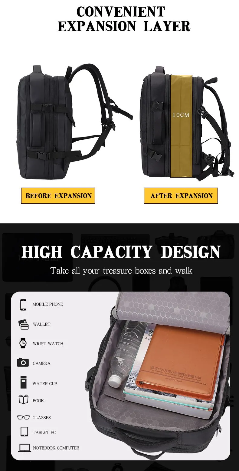 OMAKSA TSX-24022 Business Backpack Details1