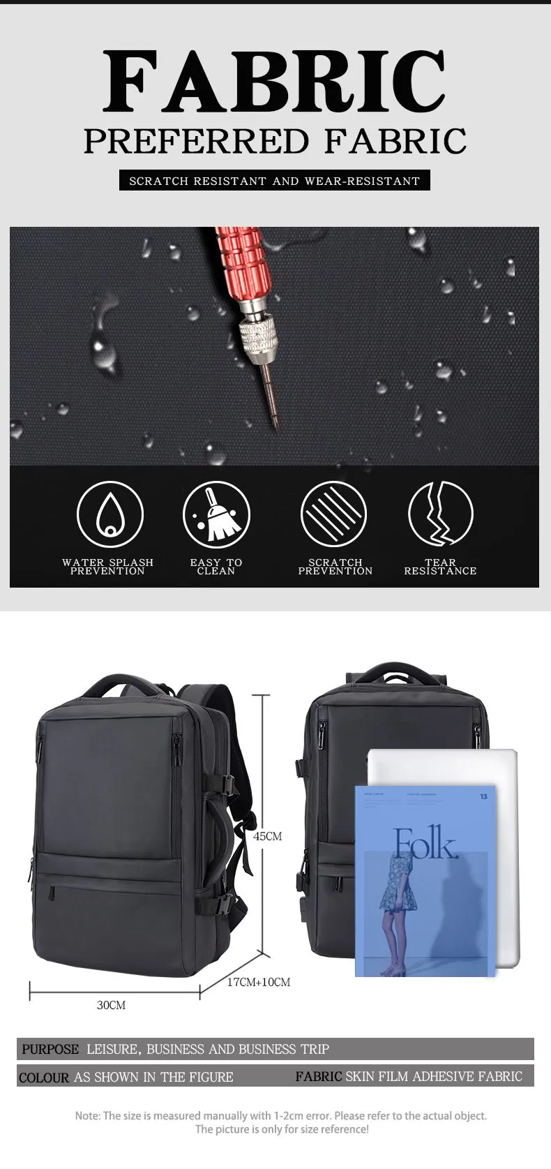 OMAKSA TSX-24022 Business Backpack Details3