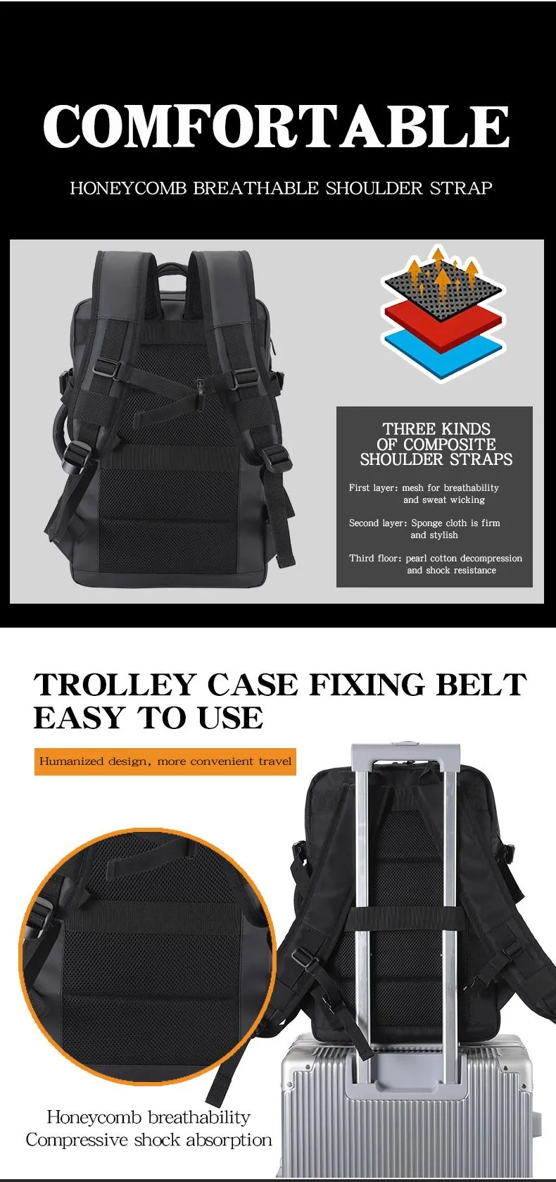 OMAKSA TSX-24022 Business Backpack Details4