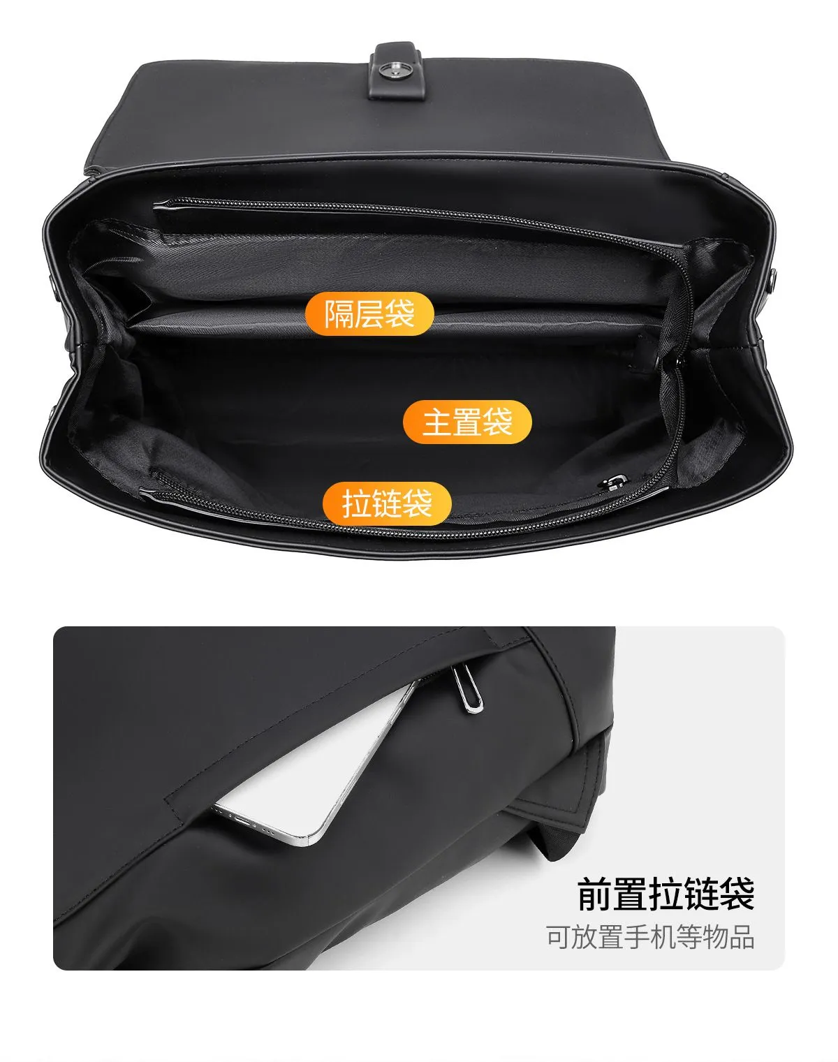 OMASKA 2602 Backpack Internal Structure